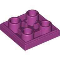 Lego destička hladká 2x2 invertovaná, purpurová (6097031)